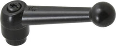 KIPP - 5/16-18, 0.71" Hub Diam, Zinc Die Cast (Steel Components) Tapped Adjustable Clamping Lever - 2.87" OAL, 1.79" High, 0.47" Hole Depth - Industrial Tool & Supply