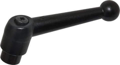 KIPP - 3/8-16, 0.83" Hub Diam, Zinc Die Cast (Steel Components) Tapped Adjustable Clamping Lever - 3.54" OAL, 2.26" High, 0.55" Hole Depth - Industrial Tool & Supply