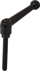 KIPP - 5/16-18, 0.71" Hub Diam, Zinc Die Cast (Steel Components) Threaded Stud Adjustable Clamping Lever - 2.36" Stud Length, 2.87" OAL, 1.79" High - Industrial Tool & Supply