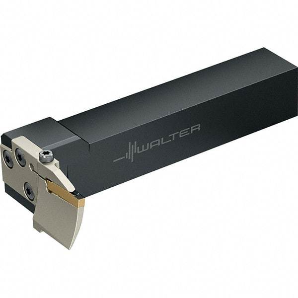 Walter - NCOE, External, Right Hand, 21mm Max Depth of Cut, 4 to 5mm Groove Width, Indexable Grooving Tool Holder - GX24-3.. Insert Compatibility, 25mm Shank Height, 25mm Shank Width, 141.4mm OAL - Industrial Tool & Supply