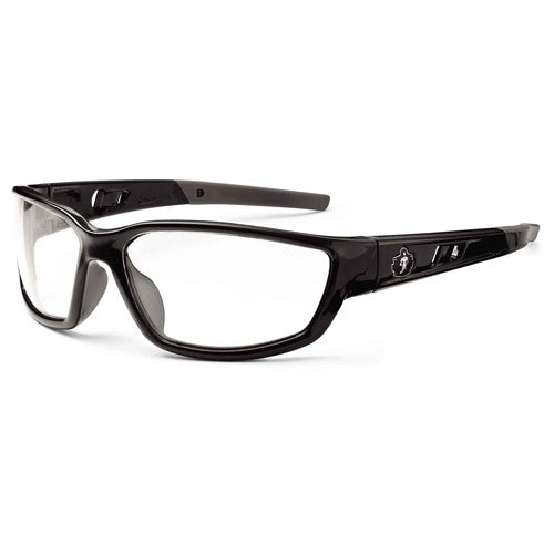 Kvasir Clear Lens Black Safety Glasses - Industrial Tool & Supply