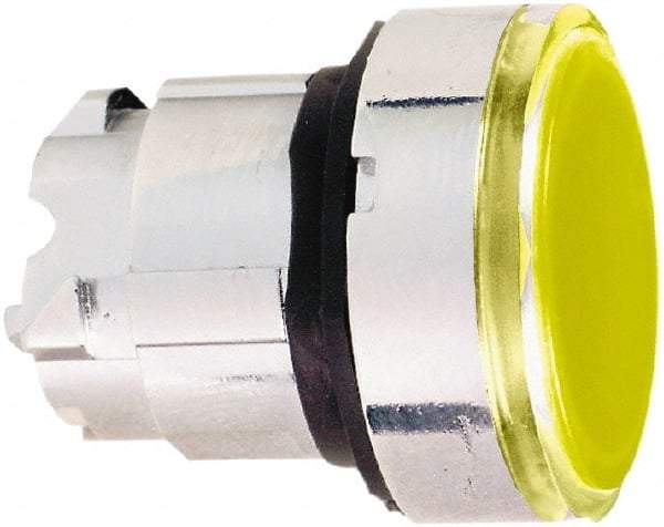 Schneider Electric - 22mm Mount Hole, Flush, Pushbutton Switch Only - Round, Orange Pushbutton, Nonilluminated, Momentary (MO) - Industrial Tool & Supply