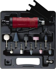 Chicago Pneumatic - 1/4 Inch Spindle, 23.1 CFM, Straight Die Grinder Kit - 90 psi Air Pressure - Industrial Tool & Supply