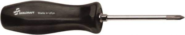Ability One - #1, 3" OAL, Standard Phillips Screwdriver - 3" Blade Length, Round Shank, Ergonomic Handle - Industrial Tool & Supply