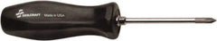 Ability One - #1, 3" OAL, Standard Phillips Screwdriver - 3" Blade Length, Round Shank, Ergonomic Handle - Industrial Tool & Supply