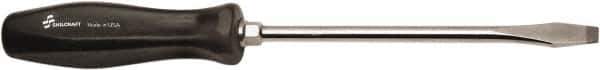 Ability One - Standard Slotted Screwdriver - Round Shank, Ergonomic Handle - Industrial Tool & Supply