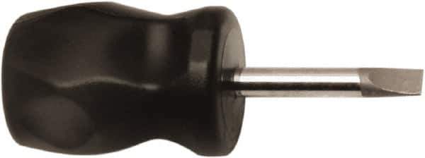 Ability One - Standard Slotted Screwdriver - Round Shank, Ergonomic Handle - Industrial Tool & Supply