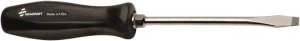 Ability One - Standard Slotted Screwdriver - Round Shank, Ergonomic Handle - Industrial Tool & Supply