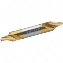 Walter-Titex - Metric Radius Cut 60° Incl Angle High Speed Steel Combo Drill & Countersink - Industrial Tool & Supply