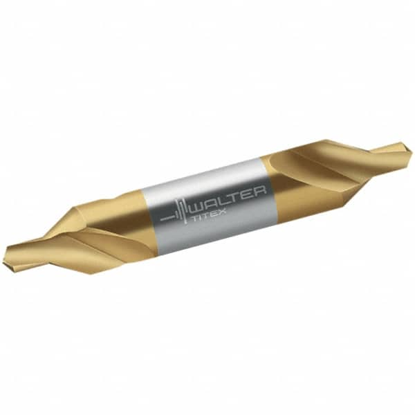 Walter-Titex - Metric Plain Cut 60° Incl Angle High Speed Steel Combo Drill & Countersink - Industrial Tool & Supply