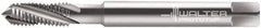 Walter-Prototyp - #8-36 UNF 3 Flute 3B Modified Bottoming Spiral Flute Tap - Powdered Metal, Bright Finish, 63mm OAL, Right Hand Flute, Right Hand Thread, Series 234104 - Exact Industrial Supply