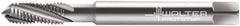 Walter-Prototyp - M5x0.80 Metric 3 Flute 6HX Modified Bottoming Spiral Flute Tap - Powdered Metal, Bright Finish, 70mm OAL, Right Hand Flute, Right Hand Thread, Series 204102 - Exact Industrial Supply