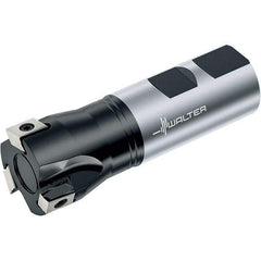 Walter - 40mm Cut Diam, 12mm Max Depth of Cut, 32mm Shank Diam, 110mm OAL, Indexable Square Shoulder End Mill - Multiple Insert Styles, Weldon Shank, 90° Lead Angle, Through Coolant, Series Blaxx - Industrial Tool & Supply