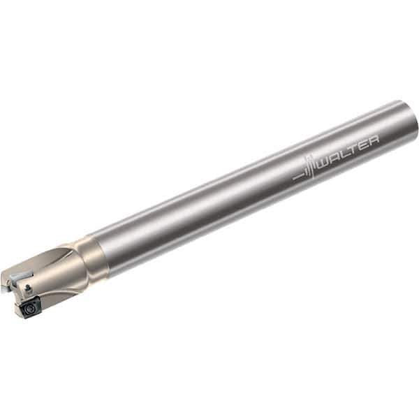 Walter - 25mm Cut Diam, 8mm Max Depth of Cut, 25mm Shank Diam, 200mm OAL, Indexable Square Shoulder End Mill - Multiple Insert Styles, Cylindrical Shank, 90° Lead Angle, Through Coolant, Series Xtra-tec - Industrial Tool & Supply