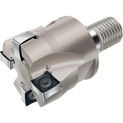 Walter - 40mm Cut Diam, 10mm Max Depth of Cut, Indexable Chamfer & Angle End Mill - Multiple Insert Styles, Modular Connection Shank, Through Coolant - Industrial Tool & Supply