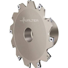 Walter - Shell Mount Connection, 0.1575" Cutting Width, 0.6299" Depth of Cut, 80mm Cutter Diam, 0.8661" Hole Diam, 4 Tooth Indexable Slotting Cutter - F4053.BN Toolholder, LN.X 070204 Insert, Right Hand Cutting Direction - Industrial Tool & Supply