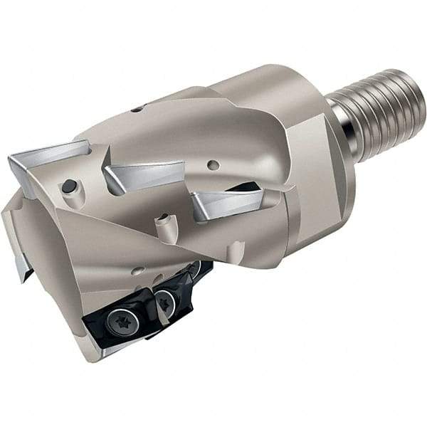 Walter - 50mm Cut Diam, 43mm Max Depth of Cut, Indexable Square Shoulder Helical End Mill - Multiple Insert Styles, T45 Modular Connection, 90° Lead Angle, Through Coolant - Industrial Tool & Supply