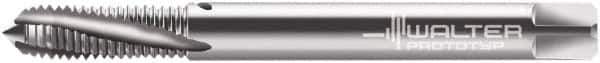 Walter-Prototyp - 3/8-16 UNJC 3 Flute 3B Modified Bottoming Spiral Flute Tap - Powdered Metal, Bright Finish, 100mm OAL, Right Hand Flute, Right Hand Thread, Series 224101 - Industrial Tool & Supply