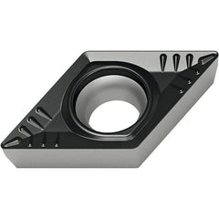 Walter - DCMT32.52 RP4 Grade WPP10S Carbide Turning Insert - TiCN/Al2O3/TiN Finish, 55° Diamond, 3/8" Inscr Circle, 5/32" Thick, 1/32" Corner Radius - Industrial Tool & Supply