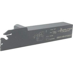 Walter - External Thread, 1.102" Max Depth of Cut, 4.9" OAL, Right Hand Indexable Grooving Cutoff Toolholder - 1" Shank Height x 1" Shank Width, SX-3.. Insert Style, G2012 Toolholder Style - Industrial Tool & Supply