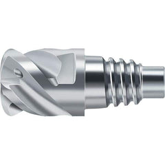 Walter-Prototyp - H2EC Carbide End Milling Tip Insert - TiAlN/TiAl Finish, 4 Flutes, 20mm Cutting Diam, 12mm Depth of Cut, 21.3mm Extension, 0.0787" Cnr Rad - Industrial Tool & Supply