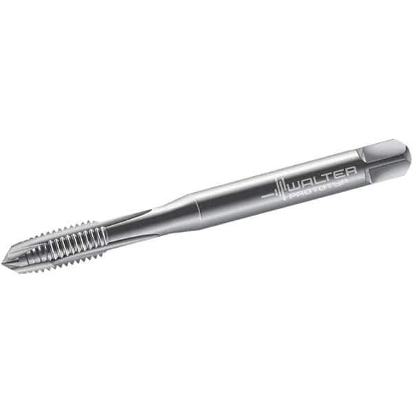 Walter-Prototyp - M6x1.00 Metric, 3 Flute, Bright Finish, Cobalt Spiral Point Tap - Plug Chamfer, Right Hand Thread, 80mm OAL, 15mm Thread Length, 6mm Shank Diam, 6H Class of Fit, Series N20219 - Exact Industrial Supply
