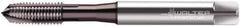 Walter-Prototyp - M4x0.70 Metric, 3 Flute, Hardlube Finish, Powdered Metal Spiral Point Tap - Plug Chamfer, Left Hand Thread, 63mm OAL, 12mm Thread Length, 4.5mm Shank Diam, 6HX Class of Fit, Series EP2021382 - Exact Industrial Supply