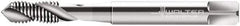 Walter-Prototyp - M8x1.25 Metric Coarse, 3 Flute, 35° Helix, Modified Bottoming Chamfer, Bright Finish, Cobalt Spiral Flute STI Tap - Right Hand Flute, 3-15/16" OAL, 0.3937" Shank Diam, 0.5906" Thread Length, 6H Class of Fit, Series N205069 - Exact Industrial Supply