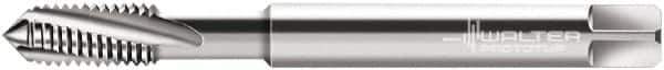 Walter-Prototyp - 3/8-16 UNC 3 Flute 3B Modified Bottoming Spiral Flute Tap - Powdered Metal, Bright Finish, 100mm OAL, Right Hand Flute, Right Hand Thread, Series 224164 - Exact Industrial Supply