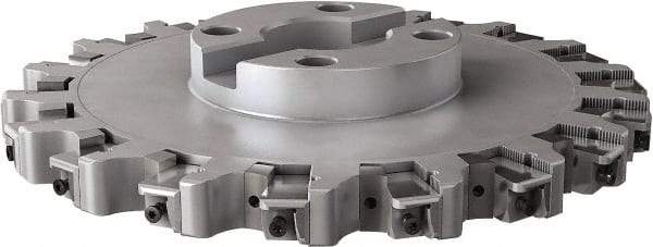 Seco - Shell Mount Connection, 0.63" Cutting Width, 3.4" Depth of Cut, 304.8mm Cutter Diam, 2-1/2" Hole Diam, 18 Tooth Indexable Slotting Cutter - R335.25 Toolholder, LNHQ 1707, XNHQ 1707 Insert, Right Hand Cutting Direction - Industrial Tool & Supply