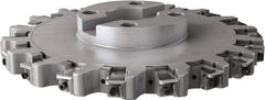 Seco - Shell Mount Connection, 0.6299" Cutting Width, 3.6024" Depth of Cut, 315mm Cutter Diam, 2.3622" Hole Diam, 18 Tooth Indexable Slotting Cutter - R335.25 Toolholder, LNHQ 1707, XNHQ 1707 Insert, Right Hand Cutting Direction - Industrial Tool & Supply