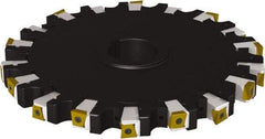 Seco - Arbor Hole Connection, 1.02" Cutting Width, 3.41" Depth of Cut, 254mm Cutter Diam, 2" Hole Diam, 7 Tooth Indexable Slotting Cutter - 335.25 Toolholder, LNHQ 1707, XNHQ 1707 Insert, Neutral Cutting Direction - Industrial Tool & Supply