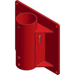 THERN - Davit Crane Bases Base Type: Wall Mount Base Finish/Coating: Red Powder Coat - Industrial Tool & Supply