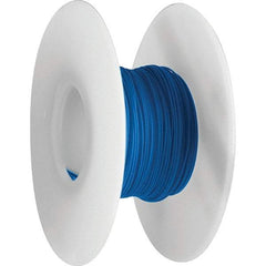 OK Industries - 30 AWG, 1 Strand, 30.4 m OAL, Copper Hook Up Wire - Blue Kynar Jacket, 0.02" Diam - Industrial Tool & Supply