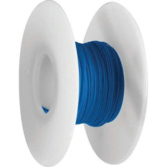 OK Industries - 26 AWG, 1 Strand, 30.4 m OAL, Copper Hook Up Wire - Blue Kynar Jacket, 0.027" Diam - Industrial Tool & Supply