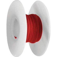 OK Industries - 30 AWG, 1 Strand, 304 m OAL, Copper Hook Up Wire - Red Kynar Jacket - Industrial Tool & Supply