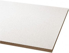 Armstrong World - 24" Long x 24" Wide, Wet-Formed Mineral Fiber Ceiling Tile - ASTM E1264 Specification, White - Industrial Tool & Supply