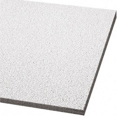 Armstrong World - 24" Long x 24" Wide, Wet-Formed Mineral Fiber Ceiling Tile - ASTM E1264 Specification, White - Industrial Tool & Supply