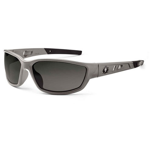 Kvasir Smoke Lens Matte Gray Safety Glasses - Industrial Tool & Supply