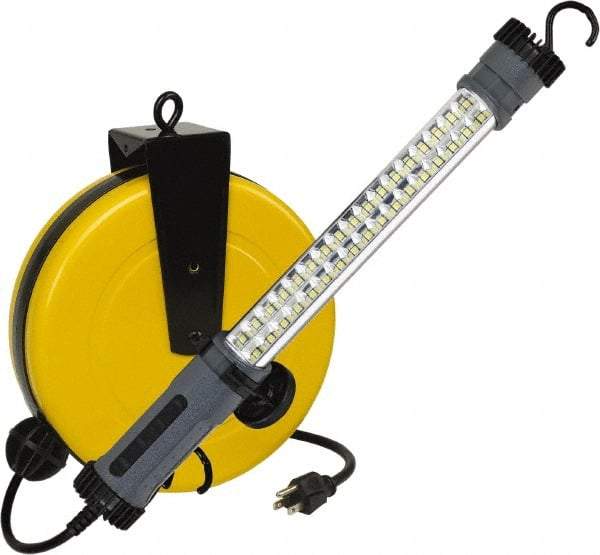 Value Collection - 120 Volt, 7 Watt, Electric, LED Portable Drop Light Work Light - 50' Cord, 1 Head, 500 Lumens, ABS - Industrial Tool & Supply