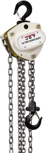 Jet - 3,300 Lb Lifting Capacity, 30' Lift Height, Hand Hoist - Made from Chain - Industrial Tool & Supply