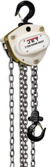Jet - 11,000 Lb Lifting Capacity, 30' Lift Height, Hand Hoist - Made from Chain, 178' Overhaul to Lift 1' - Industrial Tool & Supply