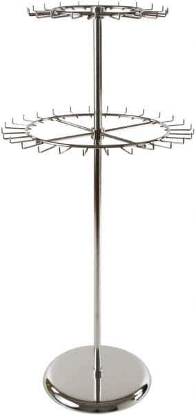 ECONOCO - Chrome Belt Display Rack - 27" Wide x 59-1/2" High - Industrial Tool & Supply