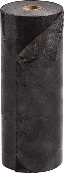 Brady SPC Sorbents - 21 Gal Capacity per Package, Universal Roll - 100' Long x 30" Wide, Black, Polypropylene - Industrial Tool & Supply