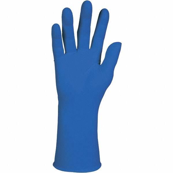 KleenGuard - Size 2XL, 12" Long, 12 mil Thick, Supported, Neoprene/Nitrile Chemical Resistant Gloves - Textured Finish, Straight Cuff, Blue - Industrial Tool & Supply
