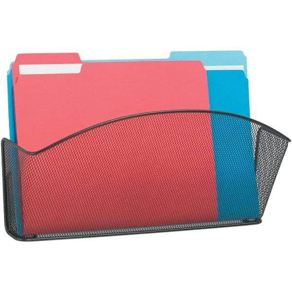 Safco - 15" Wide x 3" Deep x 9" High, 1 Compartment, Steel Wall File - Black, 15" Compartment Width x 3" Compartment Depth x 9" Compartment Height - Industrial Tool & Supply