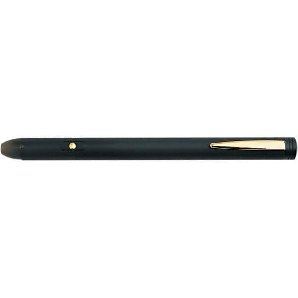 Quartet - Metal Pen Size Laser Pointer - Black, 2 AAA Batteries Included - Industrial Tool & Supply