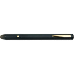 Quartet - Metal Pen Size Laser Pointer - Black, 2 AAA Batteries Included - Industrial Tool & Supply
