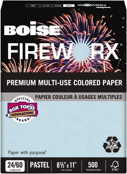 Boise - 8-1/2" x 11" Bottle Rocket Blue Colored Copy Paper - Use with Laser Printers, Copiers, Inkjet Printers - Industrial Tool & Supply