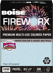 Boise - 8-1/2" x 11" Bottle Rocket Blue Colored Copy Paper - Use with Laser Printers, Copiers, Inkjet Printers - Industrial Tool & Supply